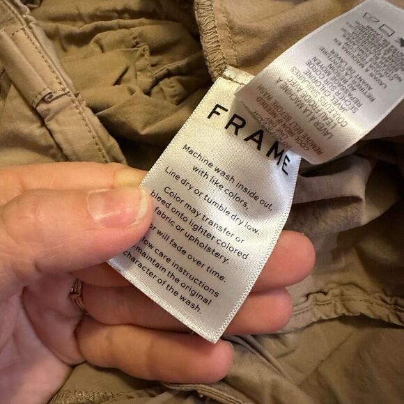 Frame tan tie up rolled short size 2 - Picture 5 of 9